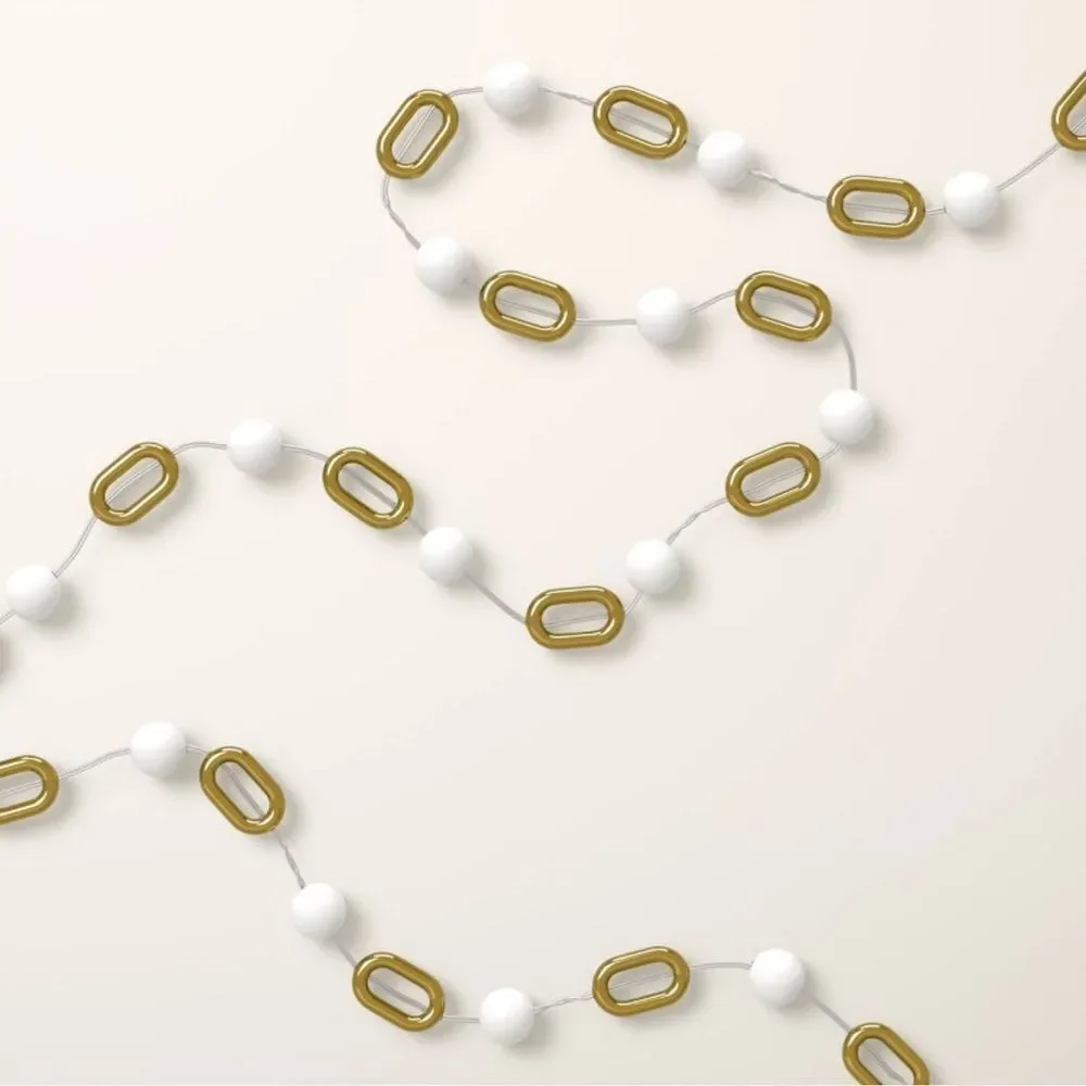 kate spade x Target Indoor Outdoor White Gold Tone String Lights